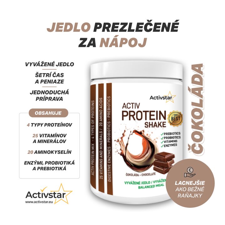 Activ Protein shake Čokoláda 480 g