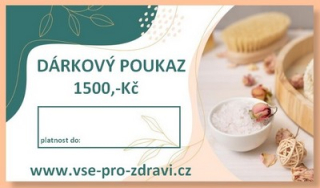 DÁRKOVÝ POUKAZ 1500,-Kč